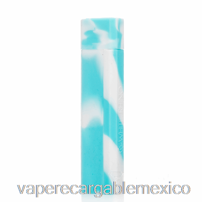 Vape Recargable Rinoceronte Blanco Silicona Dab Out [cuarzo] Azul Bebé Blanco (brillo Ultravioleta)